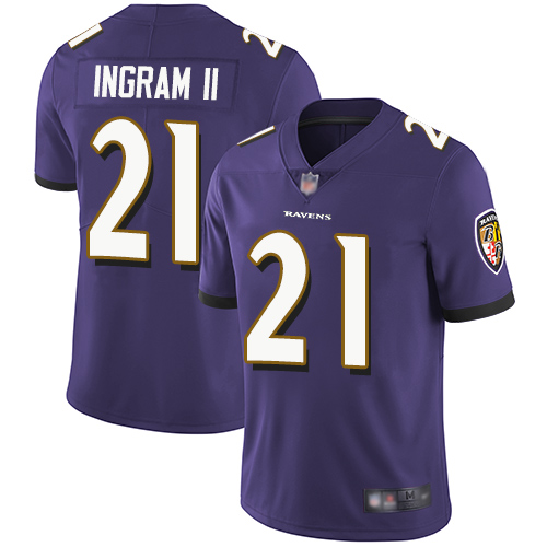 Baltimore Ravens Limited Purple Men Mark Ingram II Home Jersey NFL Football #21 Vapor Untouchable->youth nfl jersey->Youth Jersey